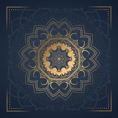 Luxury mandala background for wedding invitation, book cover