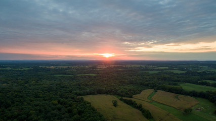 Sunset over Darnestown, Montgomery County, Maryland