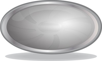 Shiny Metal Web Button