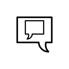 Fototapeta premium bubble speech icon