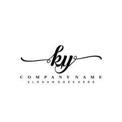 letter LY handwritting logo, handwritten font for business