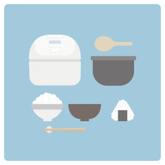 Let's cook rice with a rice cooker