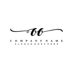 letter OO handwritting logo, handwritten font for business