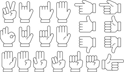 illustration of a hand sign