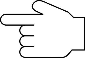 Monochrome Illustration of a hand sign