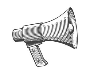 Vintage loudspeaker engraving