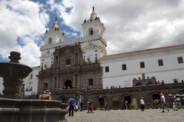 Fototapeta premium Iglesia San Francisco, Quito, Ecuador, 