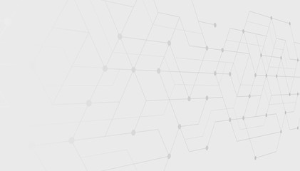 Abstract geometric lines. Concept with lines and dots. Minimalistic Design.