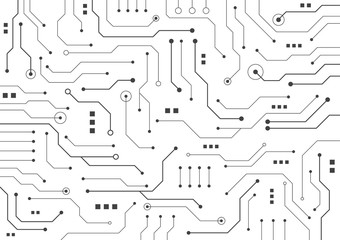 High tech technology geometric