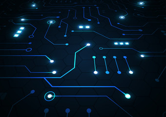 High tech technology geometric