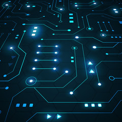 High tech technology geometric