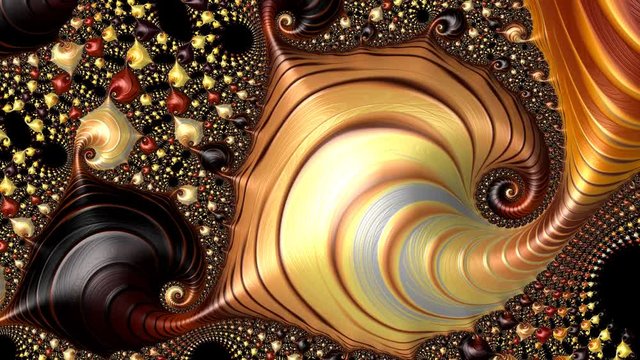 Abstract Computer Video generated Fractal design. A fractal is a never-ending pattern. Fractals are infinitely complex patterns that are self-similar across different scales. Mandelbrot Set