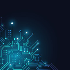 High tech technology geometric