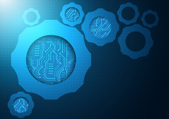 High tech technology geometric