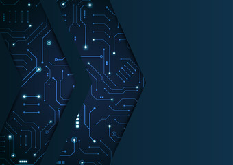 High tech technology geometric