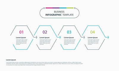 Set Colorful business infographic element design template
