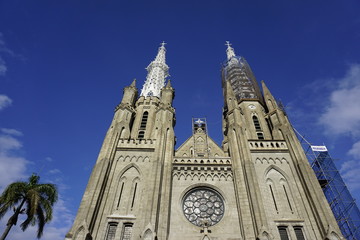 Beautiful vintage Cathedral captured low angle..