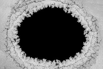 frost on window