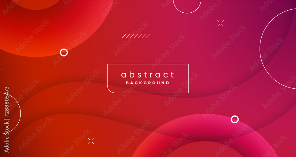 Poster colorful dynamic shape abstract background design with geometric element ornament. trendy modern gra