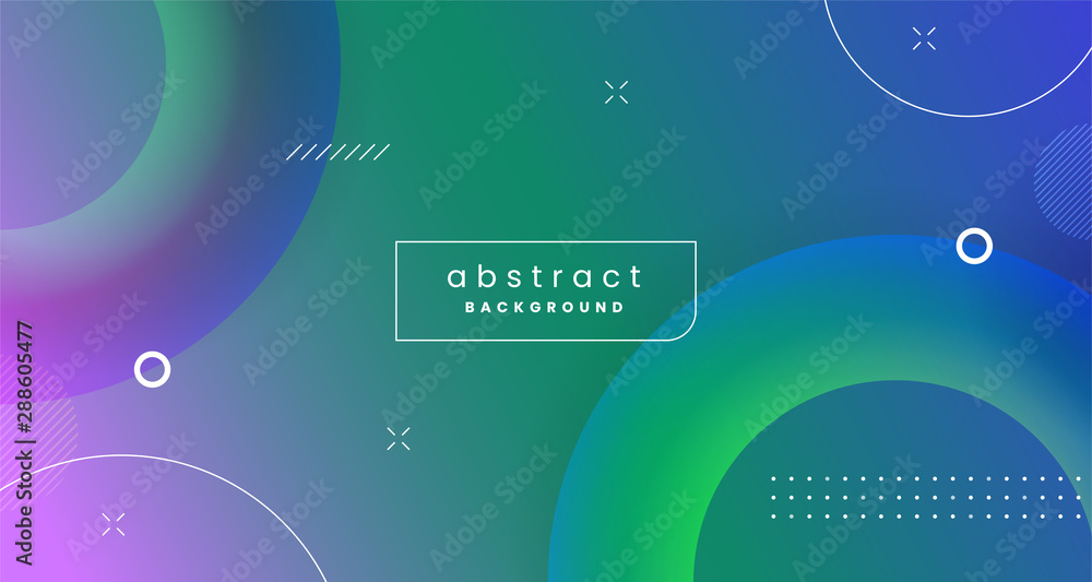 Poster dynamic modern geometric shape abstract background design. colorful gradient banner with futuristic 