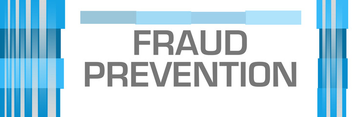 Fraud Prevention Blue Bars Both Sides 