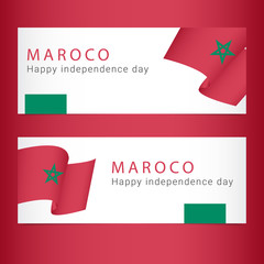 Morocco Independence Day Vector Template Design Illustration