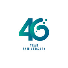 40 Years Anniversary Vector Template Design Illustration