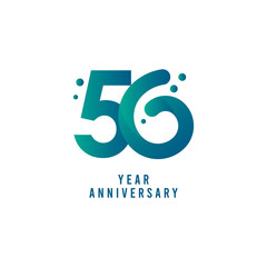 50 Years Anniversary Vector Template Design Illustration