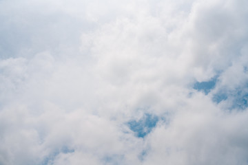 Nature of blue sky with cumulus cloud in the day  background