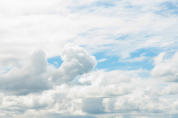 Nature of blue sky with cumulus cloud in the day  background