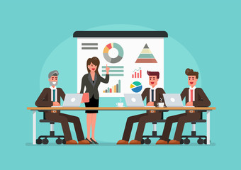 Business people meeting