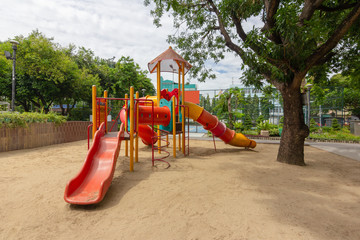 Playground in the fair park Which is a developmental development for children