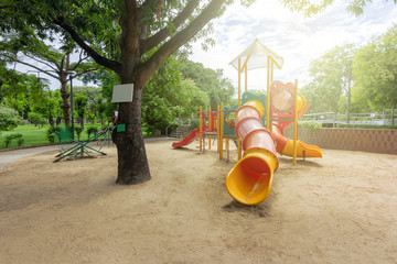 Playground in the fair park Which is a developmental development for children