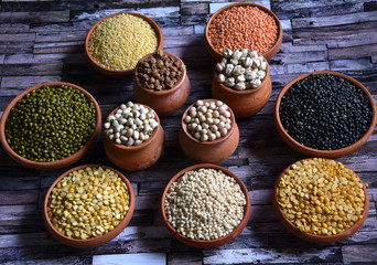 Variety of Indian Grains