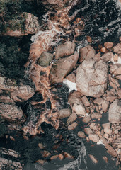rocks in a river