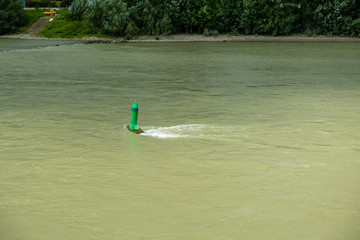 buoy in a river
