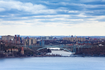 Henry Hudson Bridge, Bronx from Englewood Cliffs