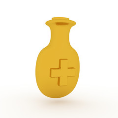 Bottle, analysis, Collection of icons style of hospital or medical care. Sign or symbols of Medicine and Health Care.