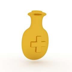 Bottle, analysis, Collection of icons style of hospital or medical care. Sign or symbols of Medicine and Health Care.