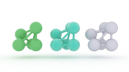 Molicule, collection of icons style of hospital or medical care. Sign or symbols of Medicine and Health Care.