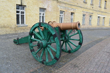 Fototapeta na wymiar guns near the fortress