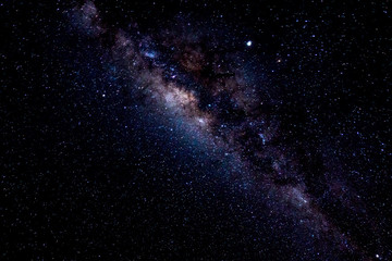 Stars in the sky, milky way shining space