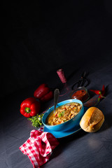 flaczki - fresh and spicy tripe soup with herbs