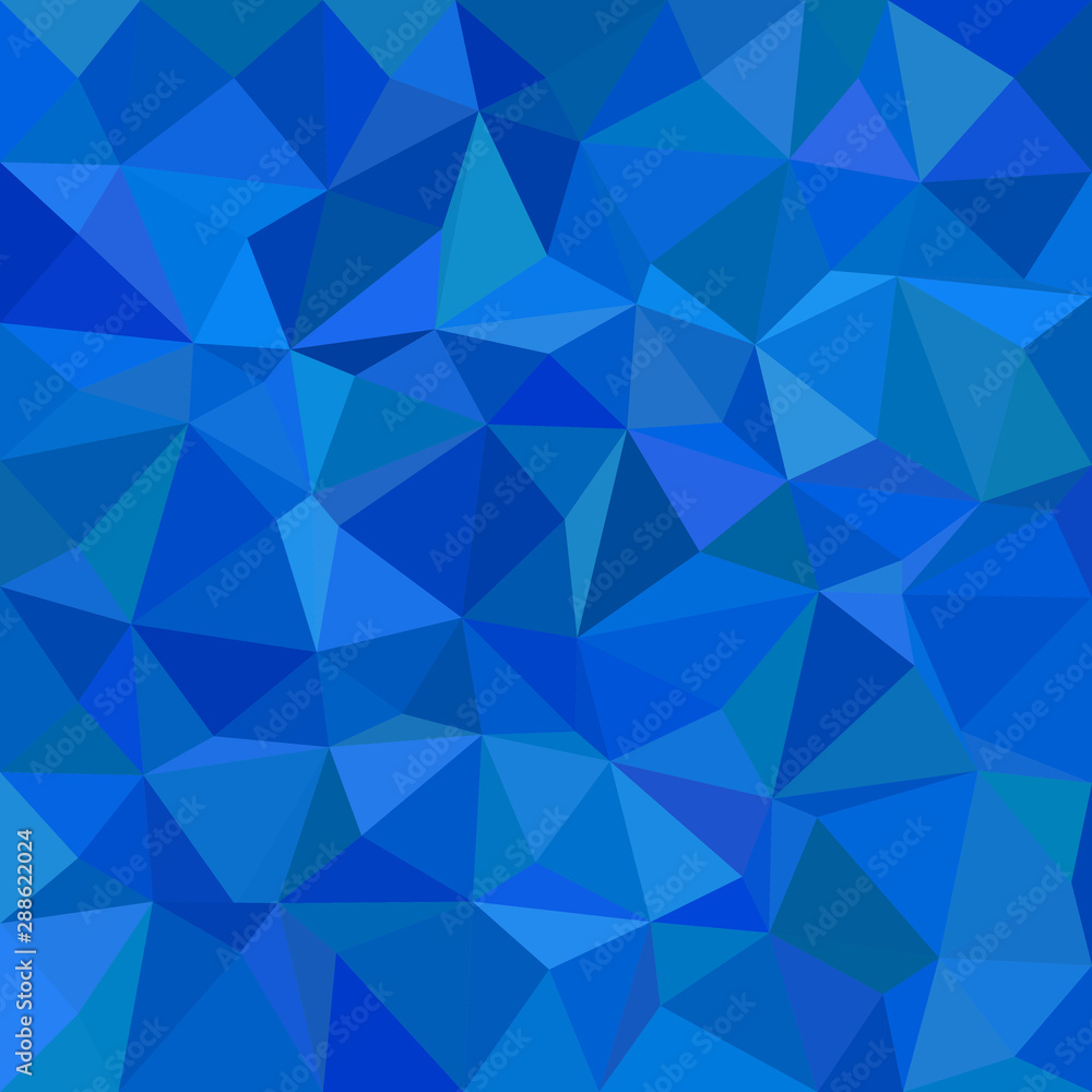 Poster blue abstract irregular triangle tiled background - polygon vector illustration from triangles
