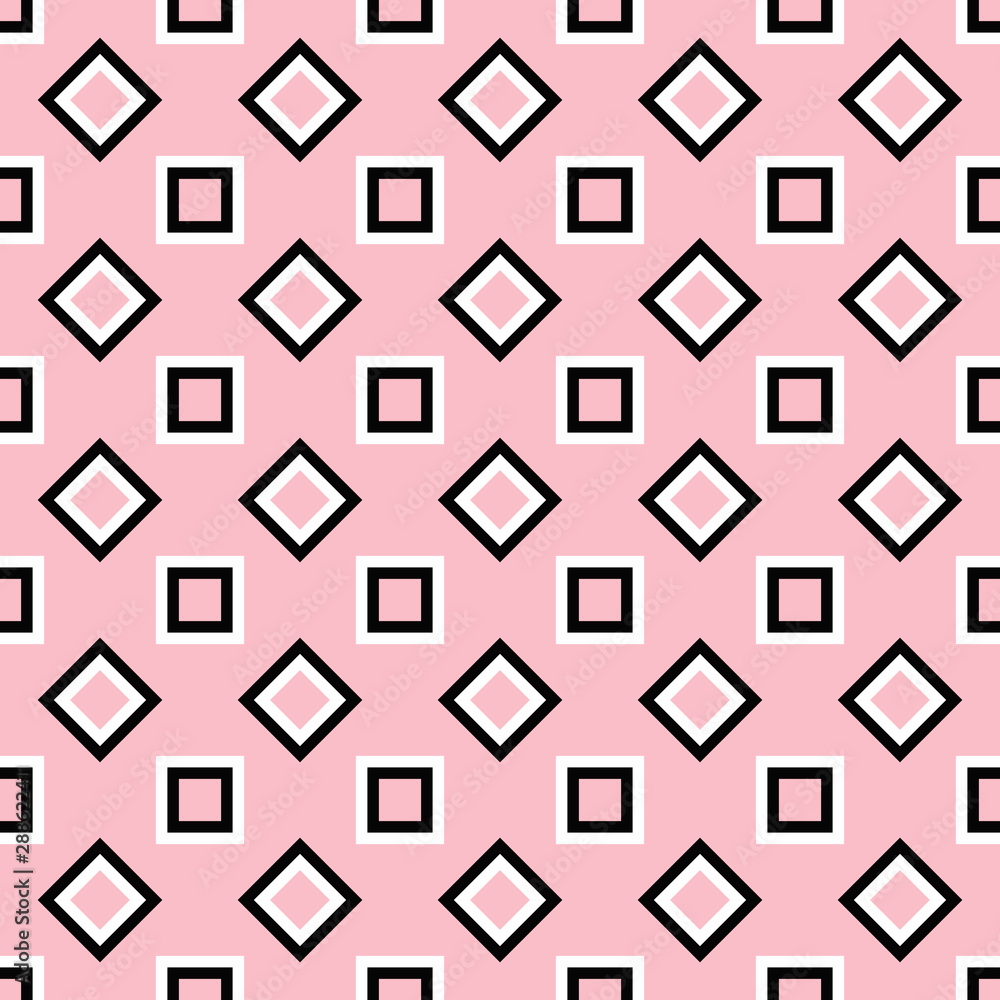 Poster abstract seamless square pattern background - vector graphic