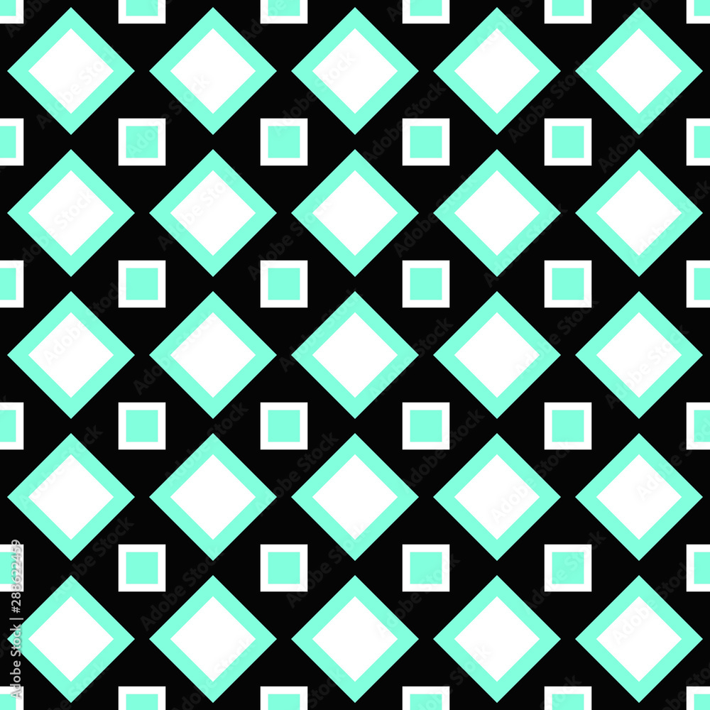 Poster seamless geometrical square pattern background design - colored vector graphic