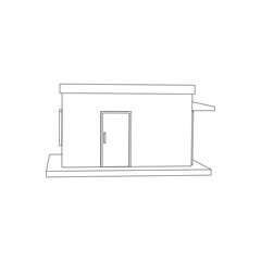 Simple Store Line Art