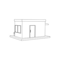 Simple Store Line Art