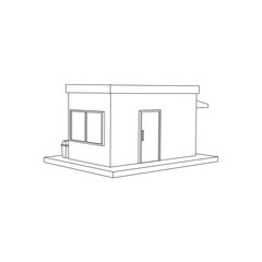 Simple Store Line Art