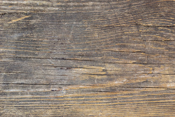 Rustic wood background texture. Closeup on wooden plank weathered.